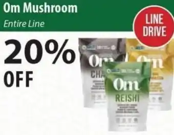 Healthy Planet Om Mushroom Entire Line offer