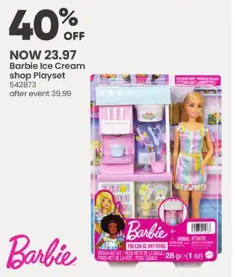 Toys R us Barbie ice cream shop playset offer