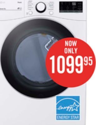 The Brick Lg 7.4 cu. ft. electric dryer with ai sensor dry™ - dle3600w offer