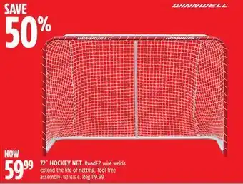 Canadian Tire Winnwell 72" hockey net offer