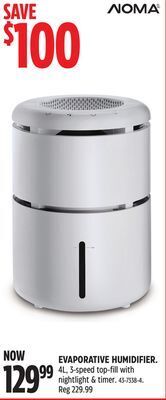 Canadian Tire Noma evaporative humidifier offer