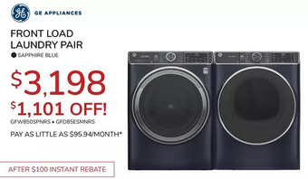 Goemans Appliances Ge appliances front load laundry pair offer