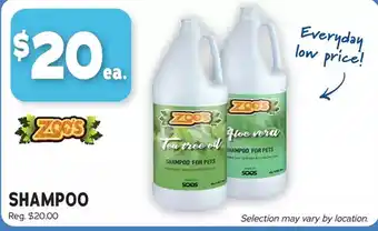 Ren’s Pets Depot Zoos shampoo offer
