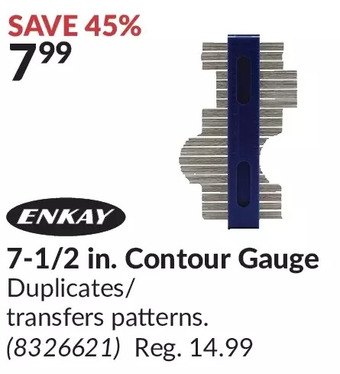 Princess Auto Enkay 7-1/2 in. contour gauge offer