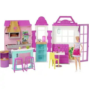 Toys R us Barbie cook 'n grill restaurant doll & playset with 30+ pieces offer