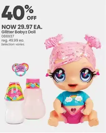 Toys R us Glitter babyz january snowflake baby doll with 3 magical color changes/ blue hair doll with winter snowflakes on the outfit a offer