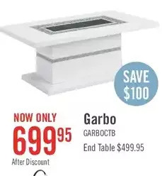 The Brick Garbo coffee table offer