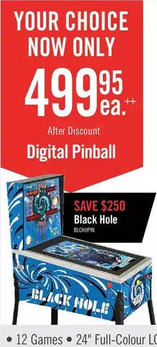 The Brick Toyshock black hole 12-in-1 digital pinball offer