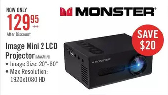 The Brick Monster 1080p lcd mini projector - mhv11050can offer