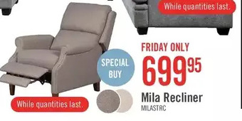 The Brick Mila recliner offer