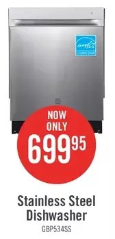 The Brick Ge 24" built-in top control dishwasher with stainless steel tub - gbp534sspss offer