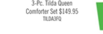 The Brick Tilda 3-piece full/queen comforter set offer