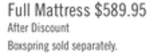 The Brick Sealy posturepedic® fiore eurotop full mattress offer