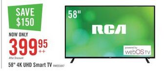 The Brick Rca 65" 4k uhd smart television - rwosu6547 offer