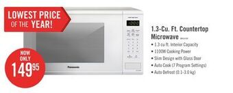 The Brick Panasonic 1.3 cu. ft. countertop microwave – nnsg656w offer