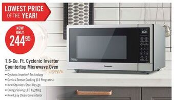 The Brick Panasonic 1.6 cu. ft. cyclonic inverter countertop microwave oven - nnst74ls offer