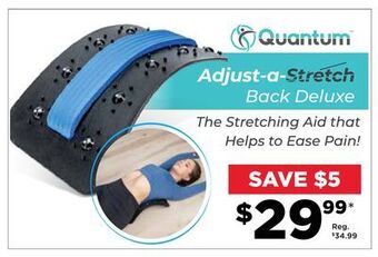 Showcase Adjust-a-stretch back deluxe offer