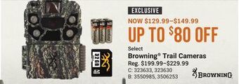 Bass Pro Select browning® trail cameras offer