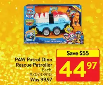 Walmart Paw patrol dino rescue patroller offer
