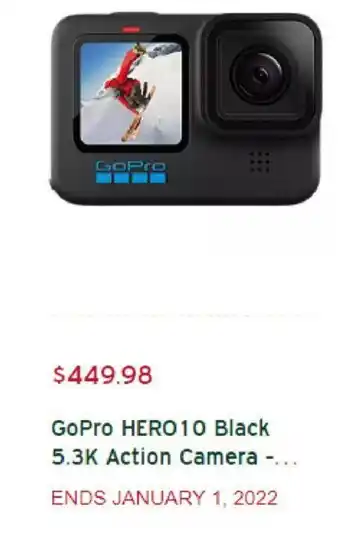 Atmosphere GoPro Hero 10 Black 5.3k Action Camera offer