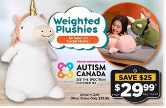 Showcase Weighted plush offer