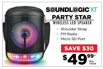 Showcase Sound logic xt party star wireless led speaker offer