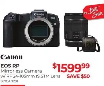 Henry's Eos rp mirrorless camera w/ rf 24-105 is stm lens offer