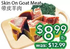 Ample Food Market Skin on goat meat offer