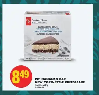 No Frills Pc® nanaimo bar new york-style cheesecake, 600 g offer