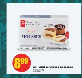 No Frills Pc® mini mousses desserts, 210 g offer