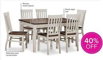 Leon's Caylie 7-piece dining set - ivory, driftwood offer