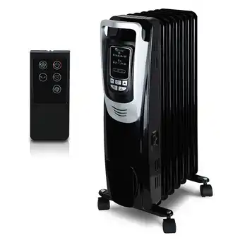 Best Buy Senville electric 1500w oil filled radiator heater, safety protection, digital led, 3 heat settings, 5 temperature settings, offer
