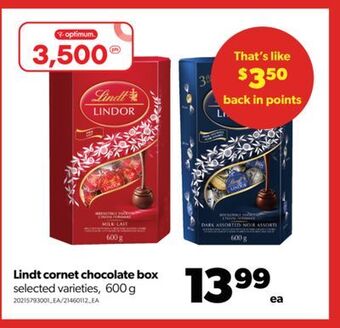Real Canadian Superstore Lindt cornet chocolate box, 600 g offer