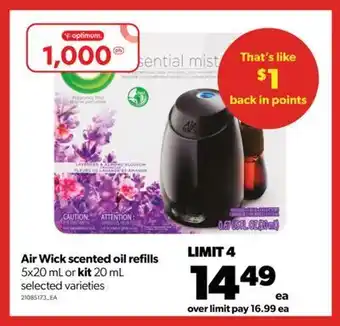 Real Canadian Superstore Air wick scented oil refills 5x20 ml or kit 20 ml offer