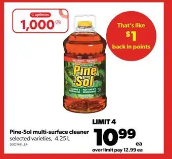 Real Canadian Superstore Pine-sol multi-surface cleaner, 4.25 l offer