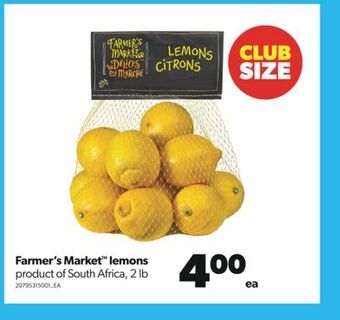 Real Canadian Superstore Farmer's market™ lemons, 2 lb offer