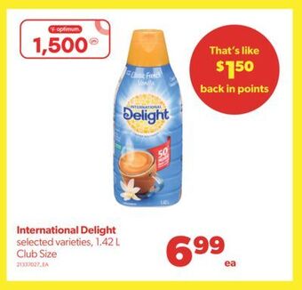 Real Canadian Superstore International delight, 1.42 l offer