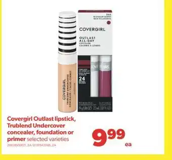 Real Canadian Superstore Covergirl outlast lipstick, trublend undercover concealer, foundation or primer offer