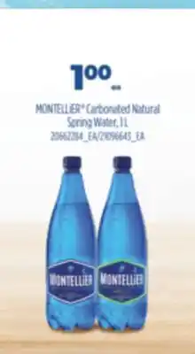 Real Canadian Superstore Montellier® carbonated natural spring water, 1 l offer