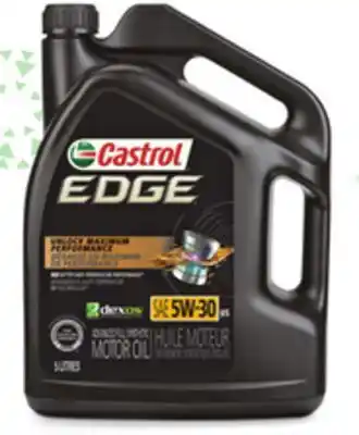Canadian Tire Castrol edge titanium performance synthetic motor oil offer