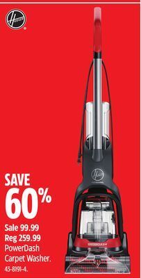 Canadian Tire Hoover powerdash carpet washer offer