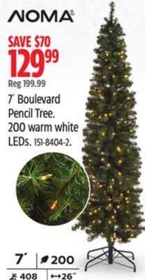 Canadian Tire Noma 7' boulevard pencil tree offer