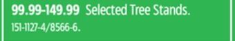 Canadian Tire Selected tree stands offer