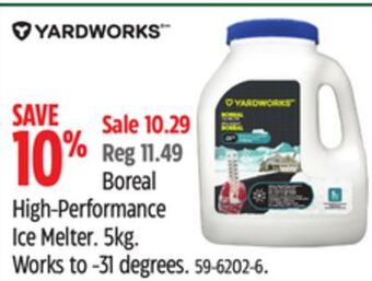 Canadian Tire Yardworks boreal high-performance ice melter offer