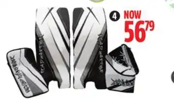 Canadian Tire Road warrior hockey goalie pad set, lh, 24" offer
