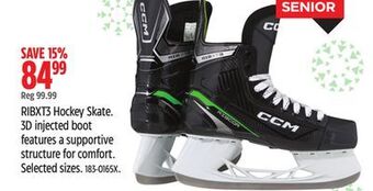 Canadian Tire Ccm ribxt3 hockey skate offer