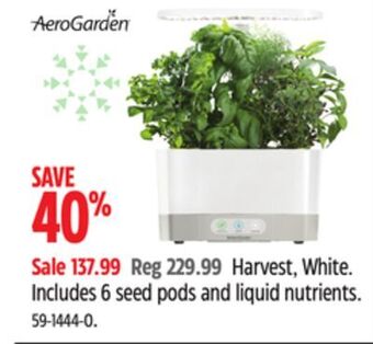 Canadian Tire Aerogarden harvest, white offer
