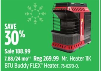 Canadian Tire Mr. heater 11k btu buddy flex heater offer