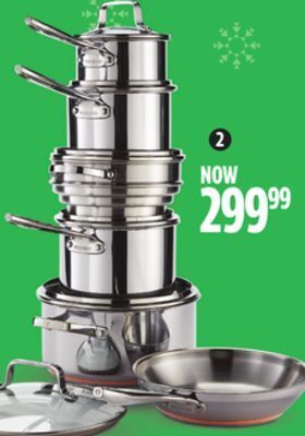 Canadian Tire Paderno 12-pc copper core set offer