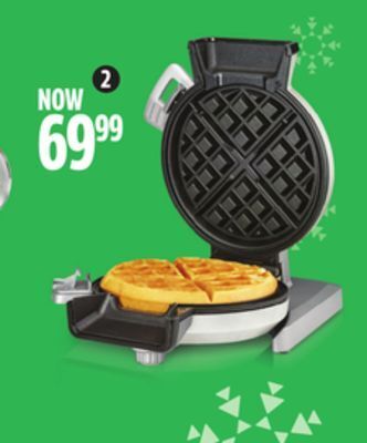 Canadian Tire Cuisinart vertical waffle maker offer